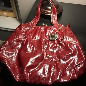 Red Patent Leather Charles David Purse